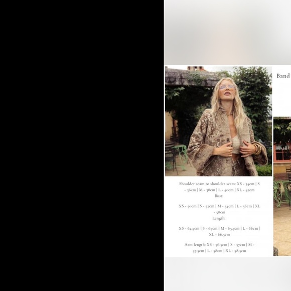 Chasing Unicorns Band on the Run Jacket Beige NWOT - Picture 10 of 10